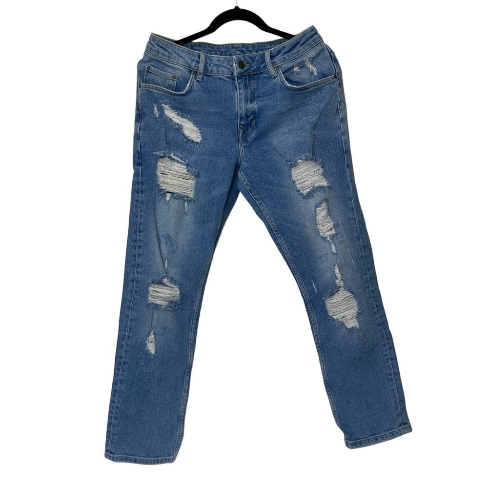 OSOS Men's Light Washed Ripped Jeans - Picture 2 of 3